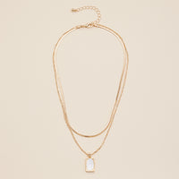 Shell Charm Layered Necklace