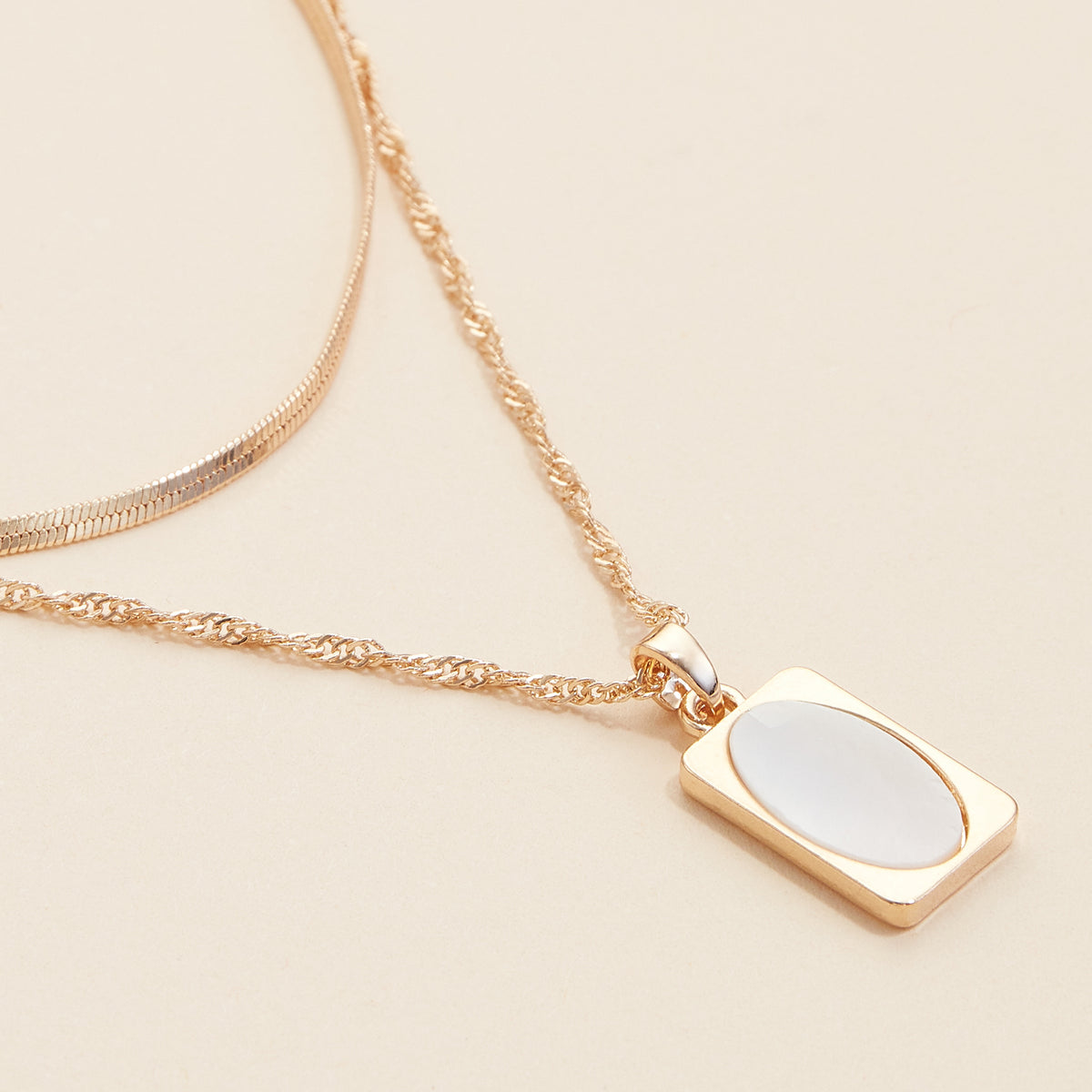 Shell Charm Layered Necklace