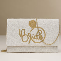 Beaded Bride Clutch Purse – Wedding & Bachelorette Party Purse