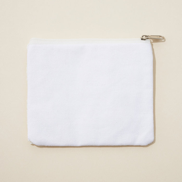 BRIDE Seed Bead Canvas Coin Pouch