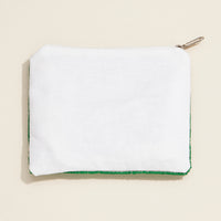 Beaded "#1 Teacher" Apple Zip Pouch – Sequin Gift for Educators