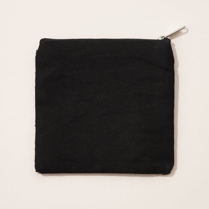 Happy Halloween Pumpkin Seed Bead Canvas Pouch