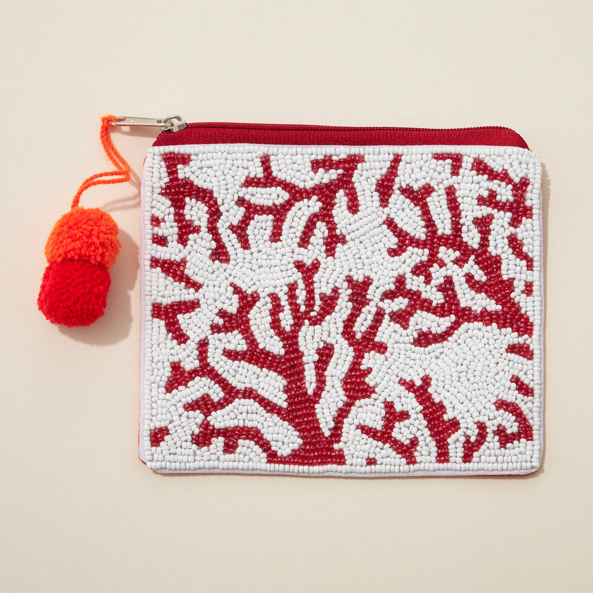 Beaded Coral Reef Pouch