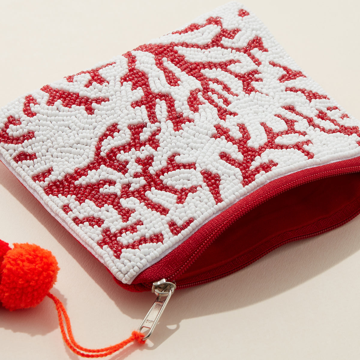 Beaded Coral Reef Pouch