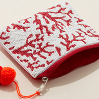 Beaded Coral Reef Pouch