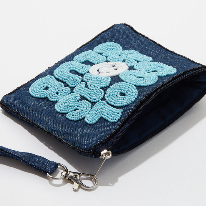 Cool Moms Club Beaded Coin Pouch