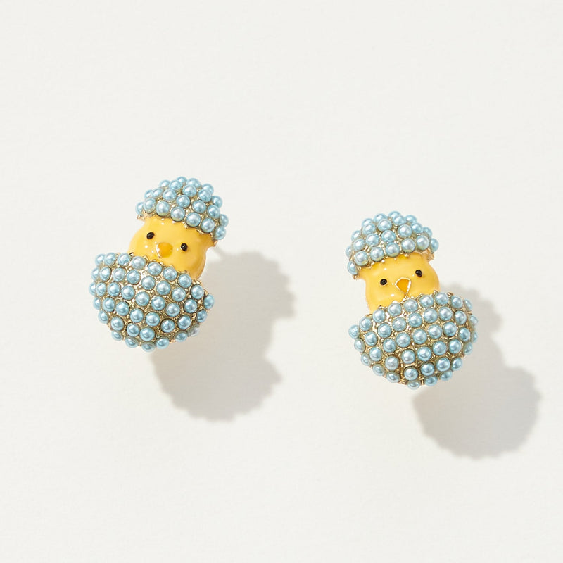 Colorful Easter Bunny Post Earrings