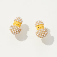 Colorful Easter Bunny Post Earrings