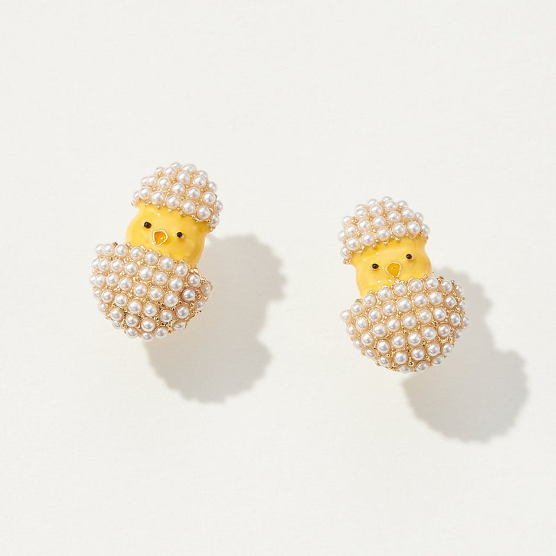 Colorful Easter Bunny Post Earrings