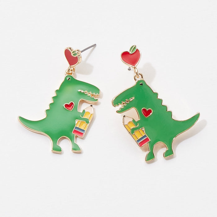 Dinosaur Post Earrings for Teacher's Day