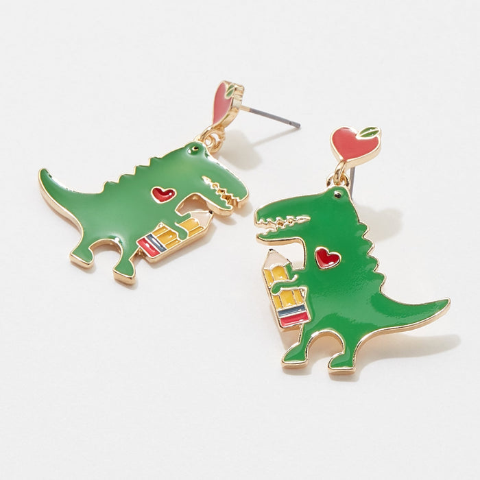 Dinosaur Post Earrings for Teacher's Day