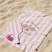 Pickleball Club Terry Cloth Beach Blanket
