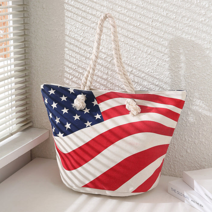 American Flag Tote Bag
