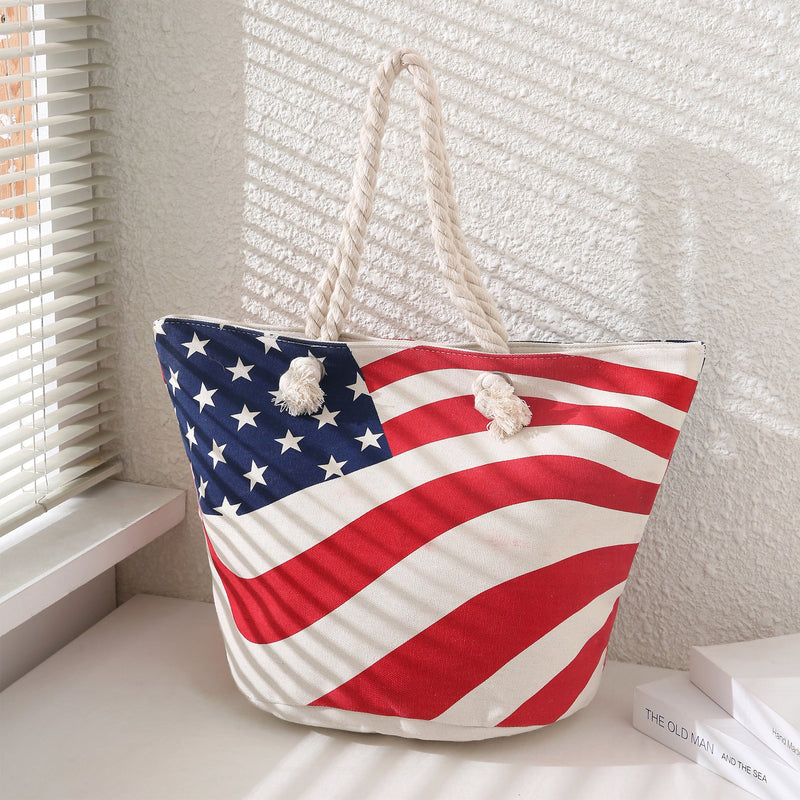 American Flag Tote Bag