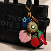 New Mixed Fruit Coin Purse Keychain | Vegan Leather Mini Bag charm