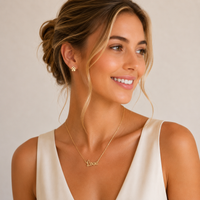 Gold Filled Script Love Necklace | Everyday Core Jewelry
