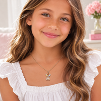 Kids Unicorn Initial Necklace | Personalized Kids Jewelry