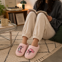 Sherpa Cowgirl Boot Home Slippers | Western Pink Slippers