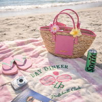Pickleball Club Terry Cloth Beach Blanket