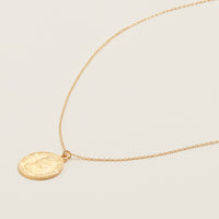 Gold Chain Necklace | Coin Pendant