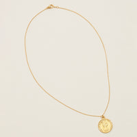 Gold Chain Necklace | Coin Pendant