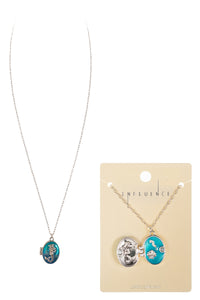 Seahorse Locket Necklace – Ocean-Inspired Silver Pendant with Hidden Charm