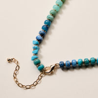 Colorful Resin Beaded Necklace – Adjustable Multi-Color Boho Bead Chain