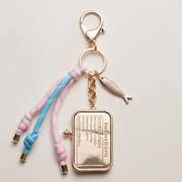 Sardine Tin Keychain with Tassel Charm