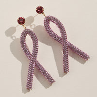 Glitter Ribbon Statement Earrings