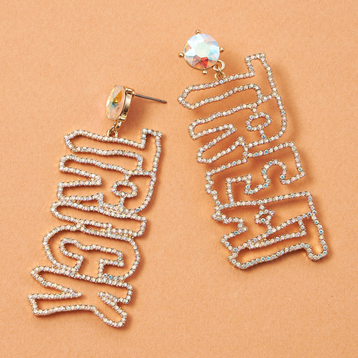 Trick or Treat Rhinestone Drop Earrings