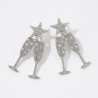 Champagne Glass Earring