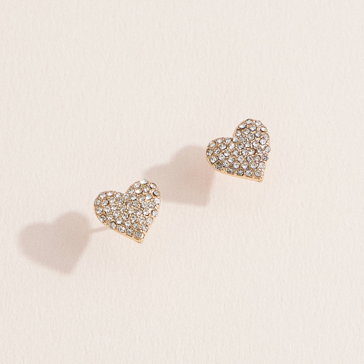Heart Earring with CZ Stones