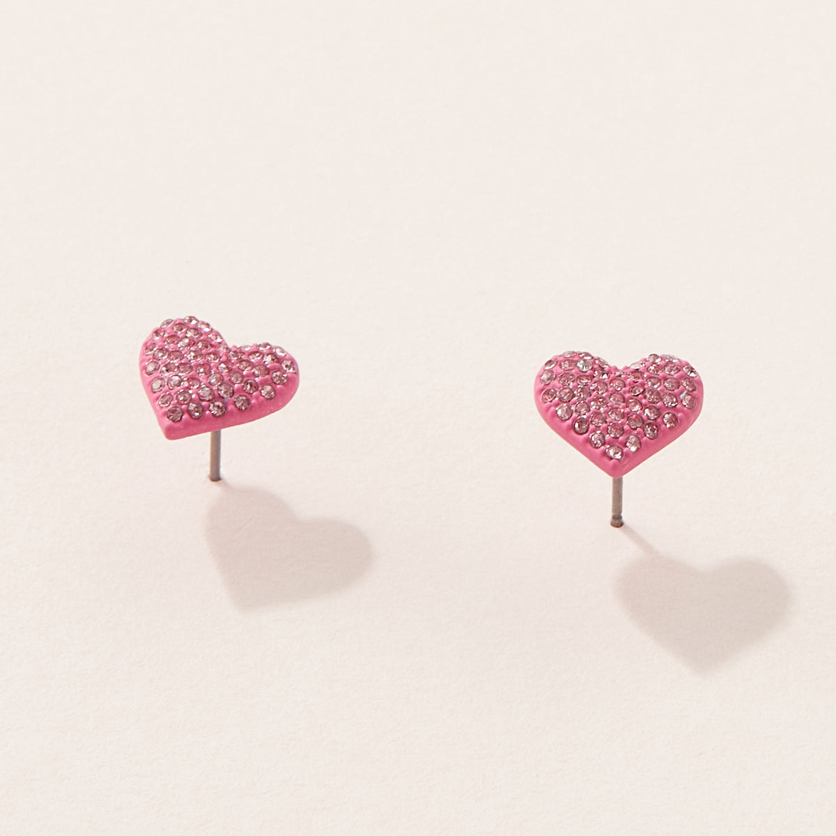 Heart Earring with CZ Stones