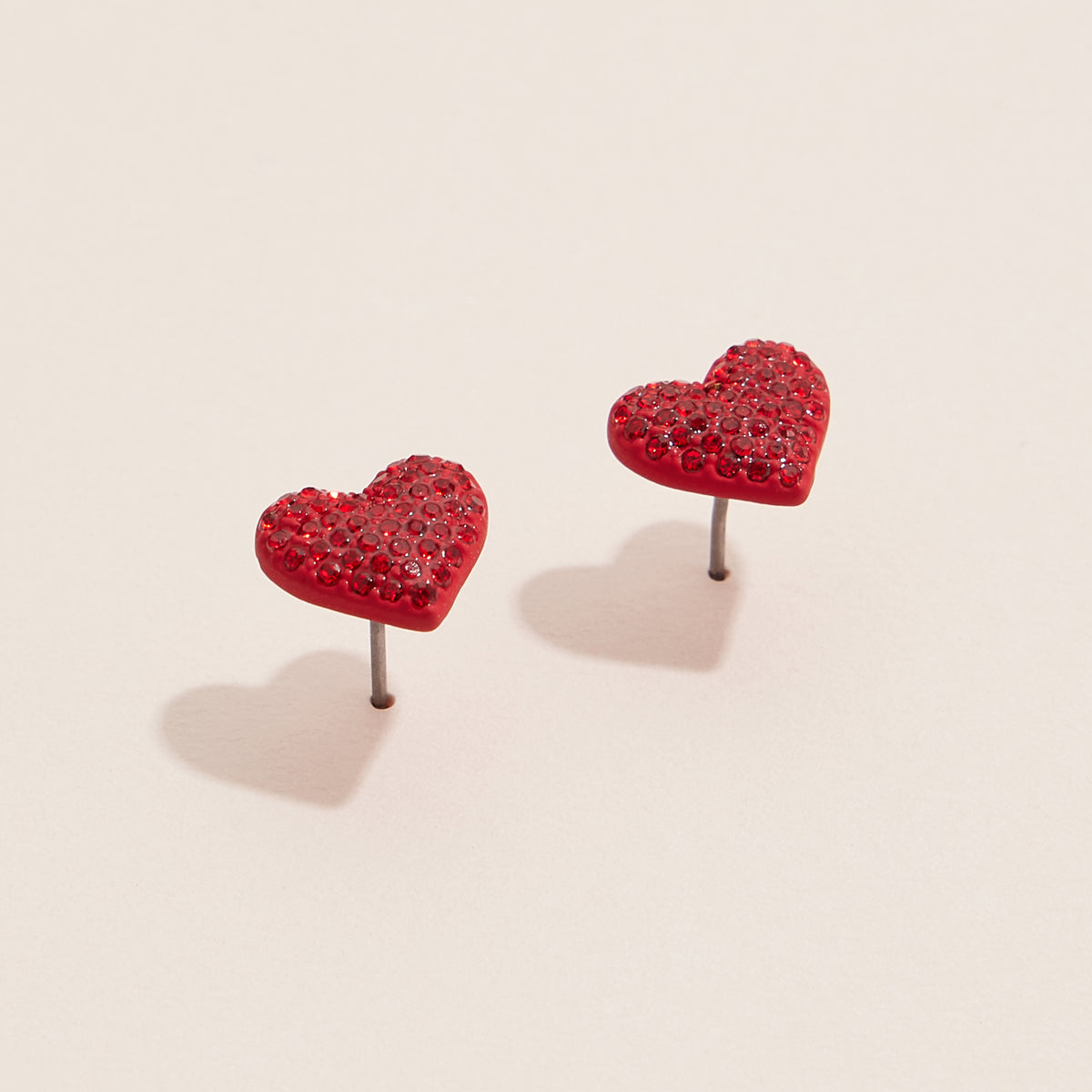 Heart Earring with CZ Stones