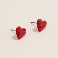 Heart Earring with CZ Stones