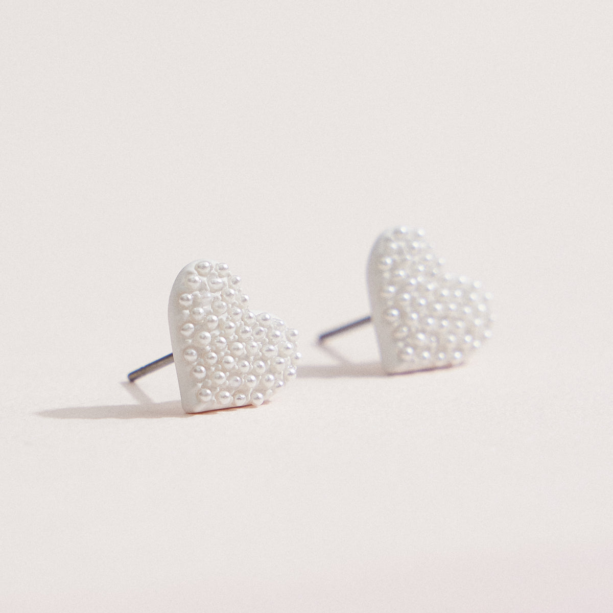 Heart Earring with CZ Stones