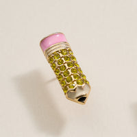 Pave Pencil Post | Earrings for Teacher's Day