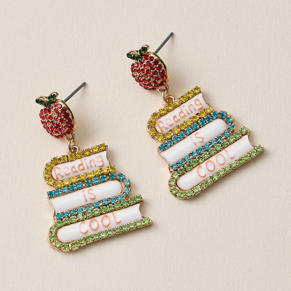 Reading is Cool Book Earrings