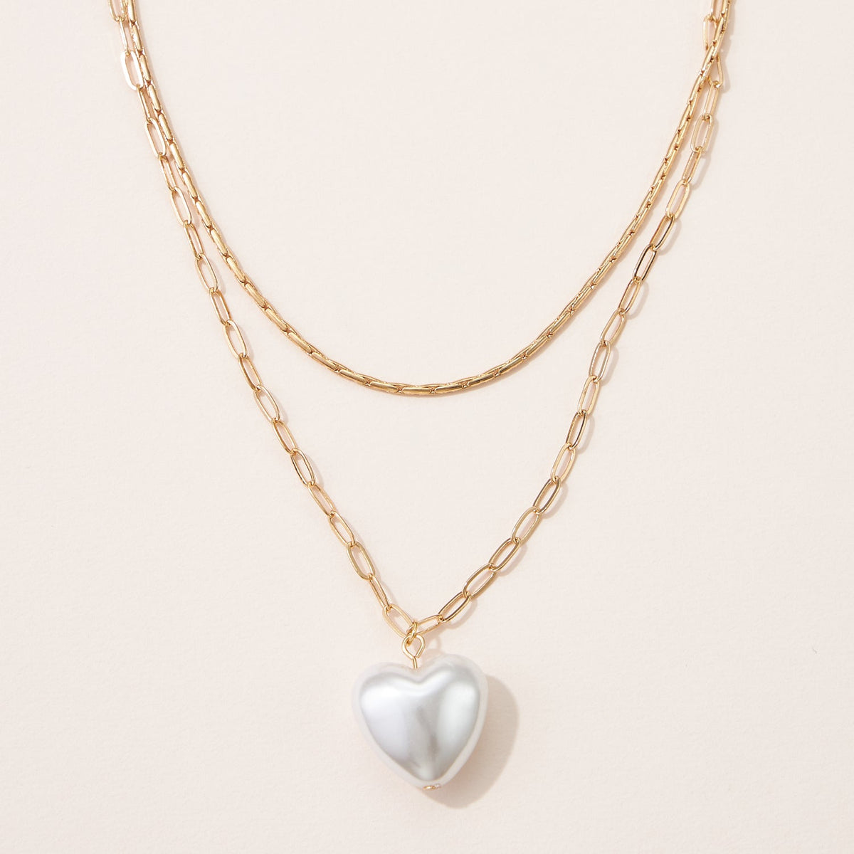 Pearl Love Two Layered Necklace
