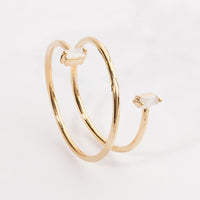 Open Wrap Ring in 18K Gold Dipped
