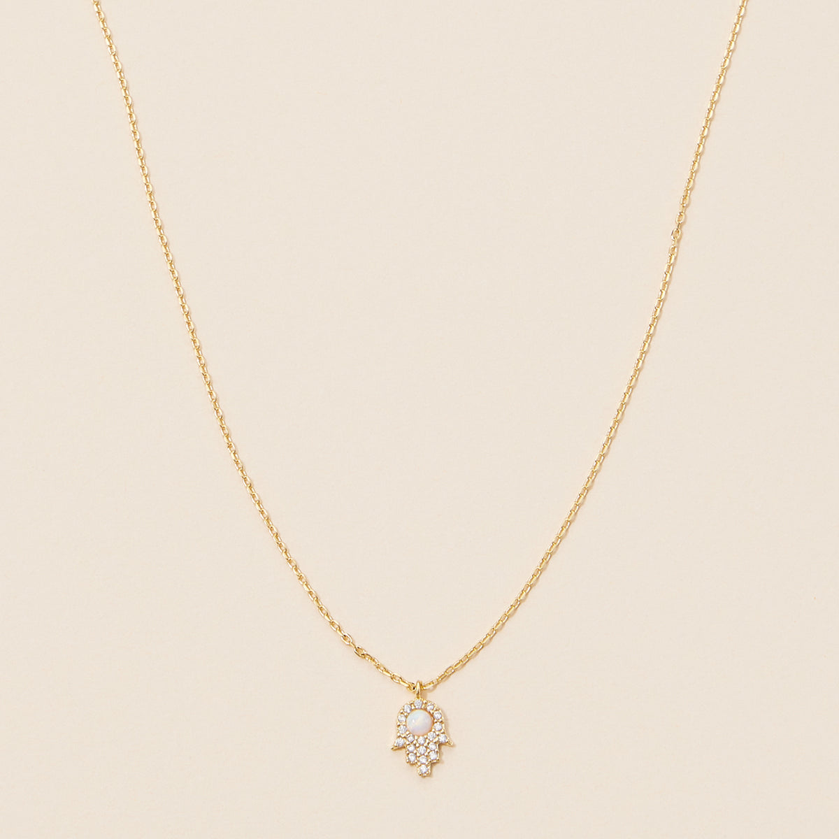 18K Gold Dipped Hamsa Necklace