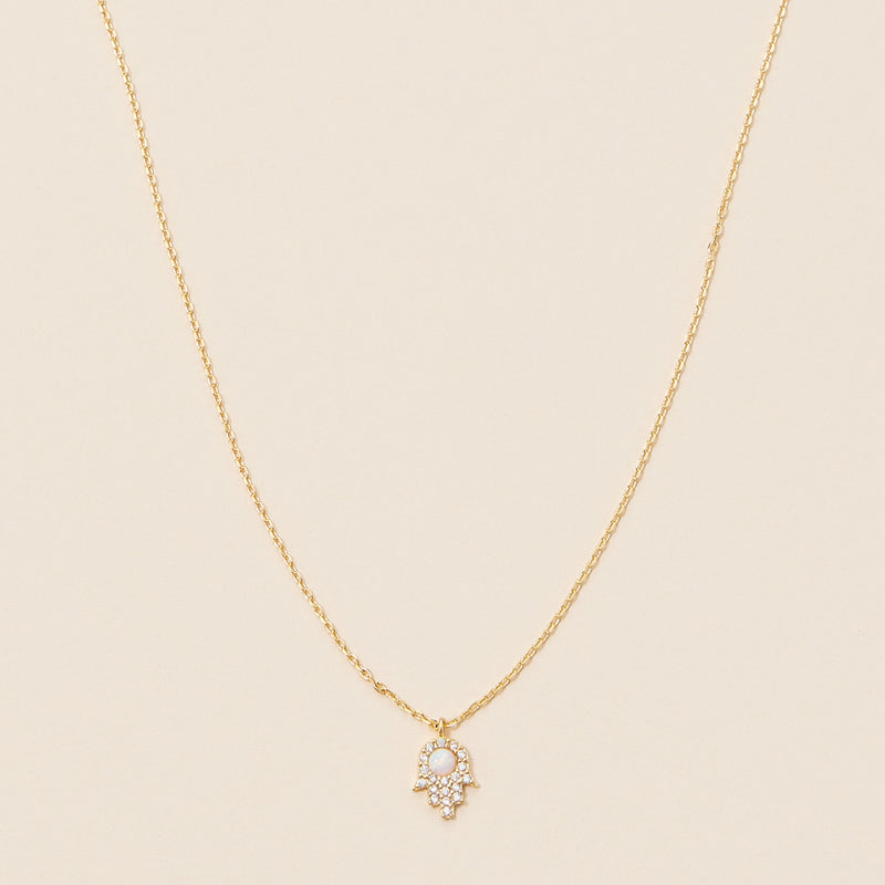 18K Gold Dipped Hamsa Necklace
