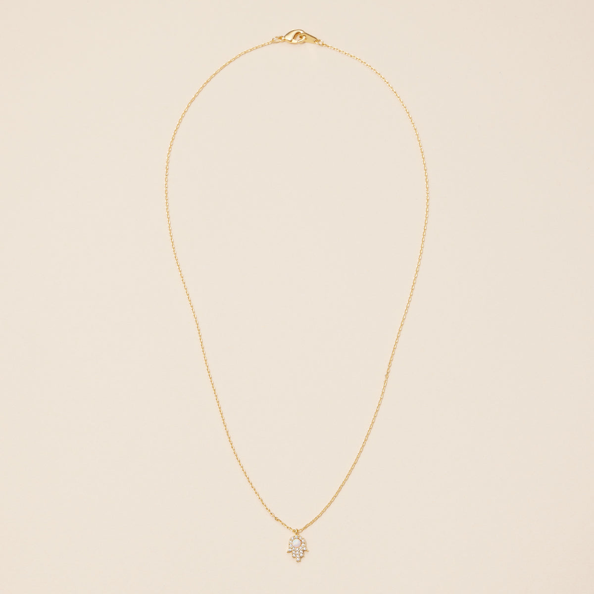 18K Gold Dipped Hamsa Necklace