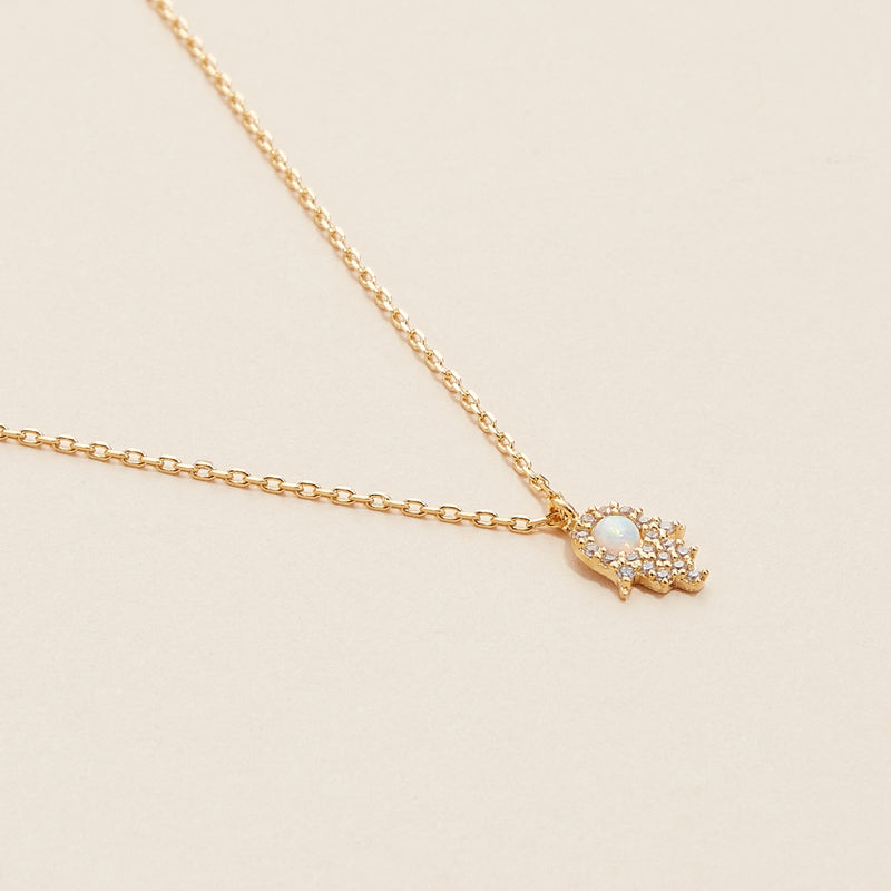 18K Gold Dipped Hamsa Necklace