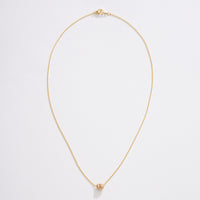 Gold Dipped CZ Rolling Barrel Necklace
