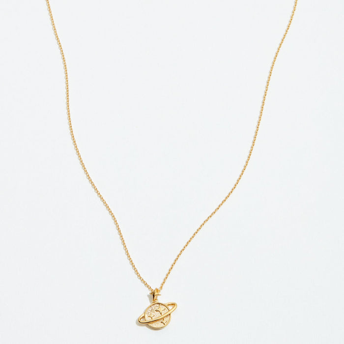 Gold Dipped Petite Universe Pendant Necklace