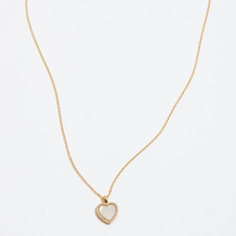 Gold Dipped Heart Pendant Necklace