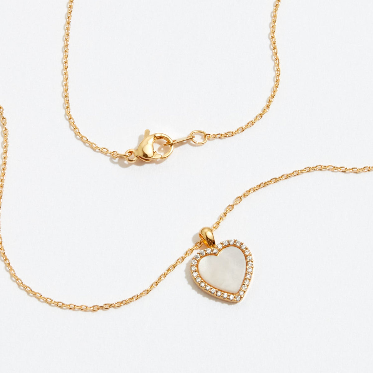Gold Dipped Heart Pendant Necklace