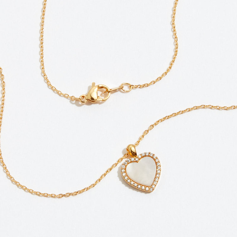 Gold Dipped Heart Pendant Necklace