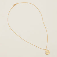 Gold Dipped UFO Pave Pendant Necklace